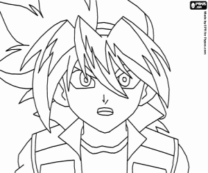 Takao Kinomiya, Tyson, Beyblade coloring page
