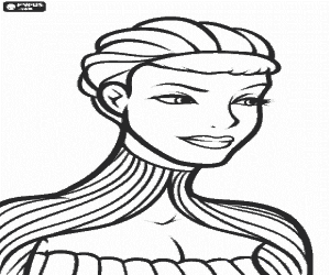 Tara, the Queen of the nature coloring page
