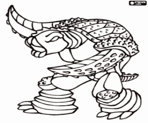 Tartantica, gormiti of the sea coloring page