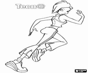 Tecna, Fairy of Technology coloring page