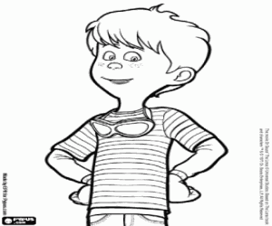 Ted, character of the movie Lorax coloring page