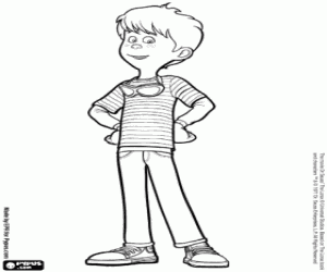 Ted Wiggins, Lorax's character coloring page