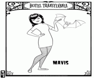 The teenager Mavis coloring page