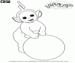 Teletubbies Laa-laa coloring page