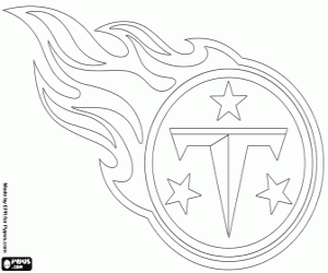 Tennessee Titans emblem coloring page