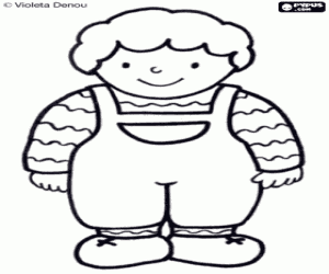 Teo, Violeta Denou's character coloring page