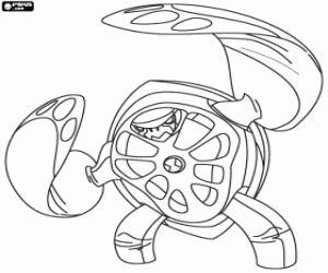 Terraspin, Ben 10 Ultimate Alien coloring page