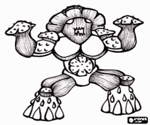 The terrible Spores, a Gormiti coloring page