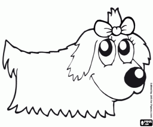 Terrier puppy coloring page