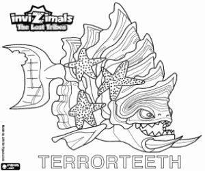 Terrorteeth, Invizimals The Lost Tribes coloring page