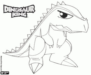 Terry the tyrannosaurus coloring page