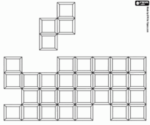 Tetris, a video game coloring page
