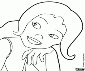 The beautiful Sara Lavrof coloring page