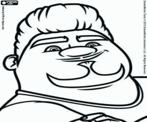 The face of Angelo Dos Bros coloring page
