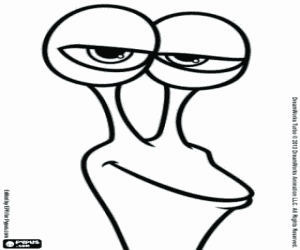 The face of Smoove Move coloring page