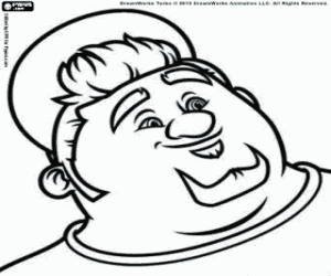 The face of Tito Dos Bros coloring page
