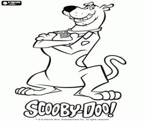 The famous dog Scooby Doo coloring page