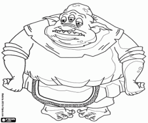 The ogre Norbert from Muddle Earth coloring page