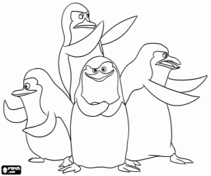 The Penguins of Madagascar  coloring page
