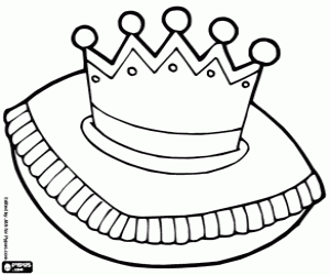 The royal crown coloring page