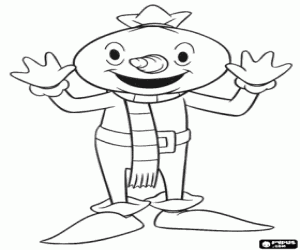 The scarecrow Spud coloring page