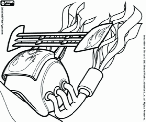 The shell of the snail Burn coloring page