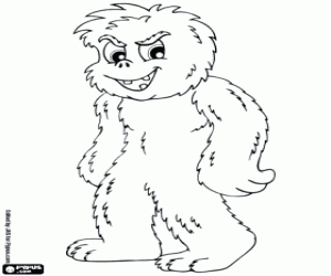 The Yeti coloring page