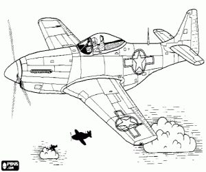 Three fighter aircrafts coloring page