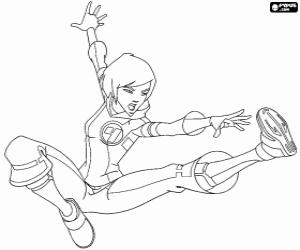 Tia, galactic football player coloring page