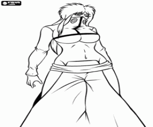 Tier Harribel, Bleach character coloring page