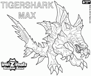 Tigershark Max,Invizimal Shadow Zone coloring page