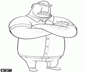 Tim Lockwood, Flint's father coloring page