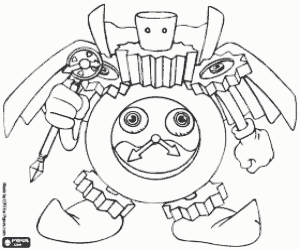 Time Wizard, character of Yu-Gi-Oh coloring page