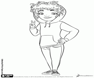 Tip Tucci, the protagonist coloring page