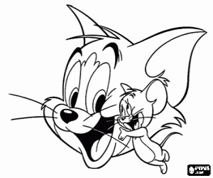 Tom and Jerry coloring page