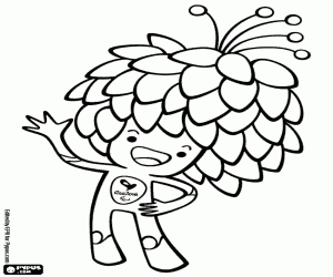 Tom, Rio 2016 Paralympic mascot coloring page
