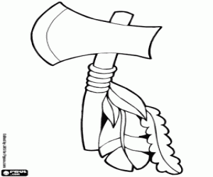 Tomahawk coloring page