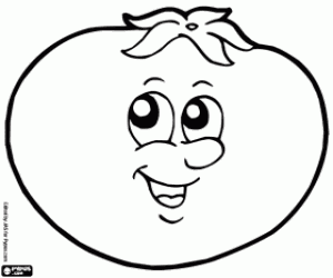 Tomato coloring page
