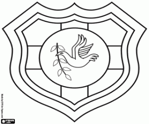 Tonga rugby team emblem coloring page