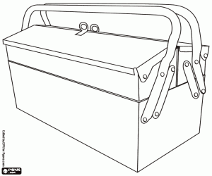 Toolbox coloring page