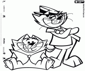Top Cat and Benny the Ball coloring page
