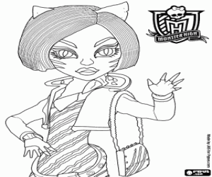 Toralei Stripe, Monster High coloring page