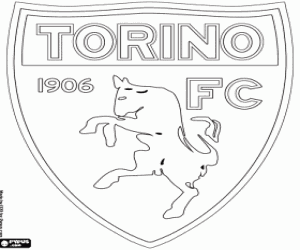 Torino FC badge coloring page