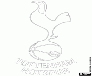 Tottenham Hotspur FC logo coloring page
