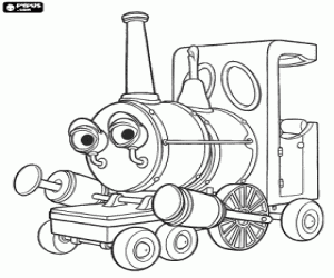 Toy train, Dougal Magic Roundabout  coloring page