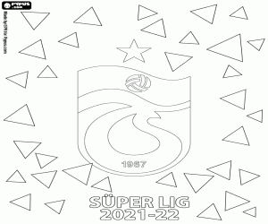 Trabzonspor, champion 2021-2022 coloring page