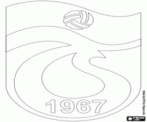 Trabzonspor logo coloring page