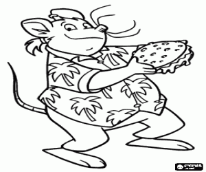 Trap Stilton is a glutton coloring page