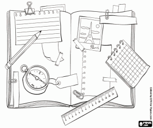A travel book coloring page