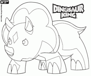 The triceratops Chomp coloring page